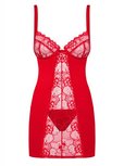 Heartina Negligé Met String - Rood Heartina Negligé Met String - Rood