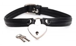 Heart Lock - Collar Met Sleutels - Zwart Heart Lock - Collar Met Sleutels - Zwart