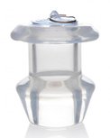 Holle Transparante Anaal Plug Met Stop - Large Holle Transparante Anaal Plug Met Stop - Large