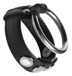 Cock Gear Leren Cockring Met metalen Ring Cock Gear Leren Cockring Met metalen Ring