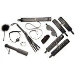 Hook Up 10-delige Pluche Bondage Set - Zwart Hook Up 10-delige Pluche Bondage Set - Zwart