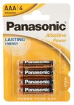Panasonic Batterijen AAA - 4 Stuks Panasonic Batterijen AAA - 4 Stuks