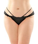 Posey Kanten Slip Met Open Kruisje - Curvy Posey Kanten Slip Met Open Kruisje - Curvy