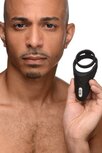 Vibrating Taint Stim Cock Ring - Zwart Vibrating Taint Stim Cock Ring - Zwart