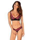 Obsessive - Kruisloze BH-Set - Zwart/Paars Obsessive - Kruisloze BH-Set - Zwart/Paars
